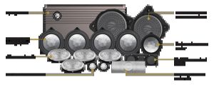 Pachet sistem audio Plug&Play Rainbow MB/E/100FS.RE dedicat Mercedes Benz E-Class 2021-2023 + Amplificator DSP 200 W